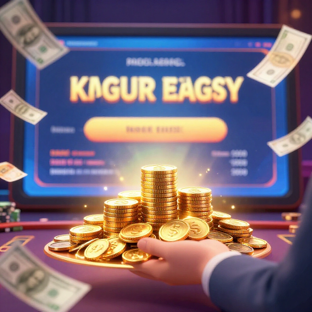 遊戲畫面顯示金幣堆疊贈送給幣商帳號，周圍飄浮現金鈔票在柔和光芒中