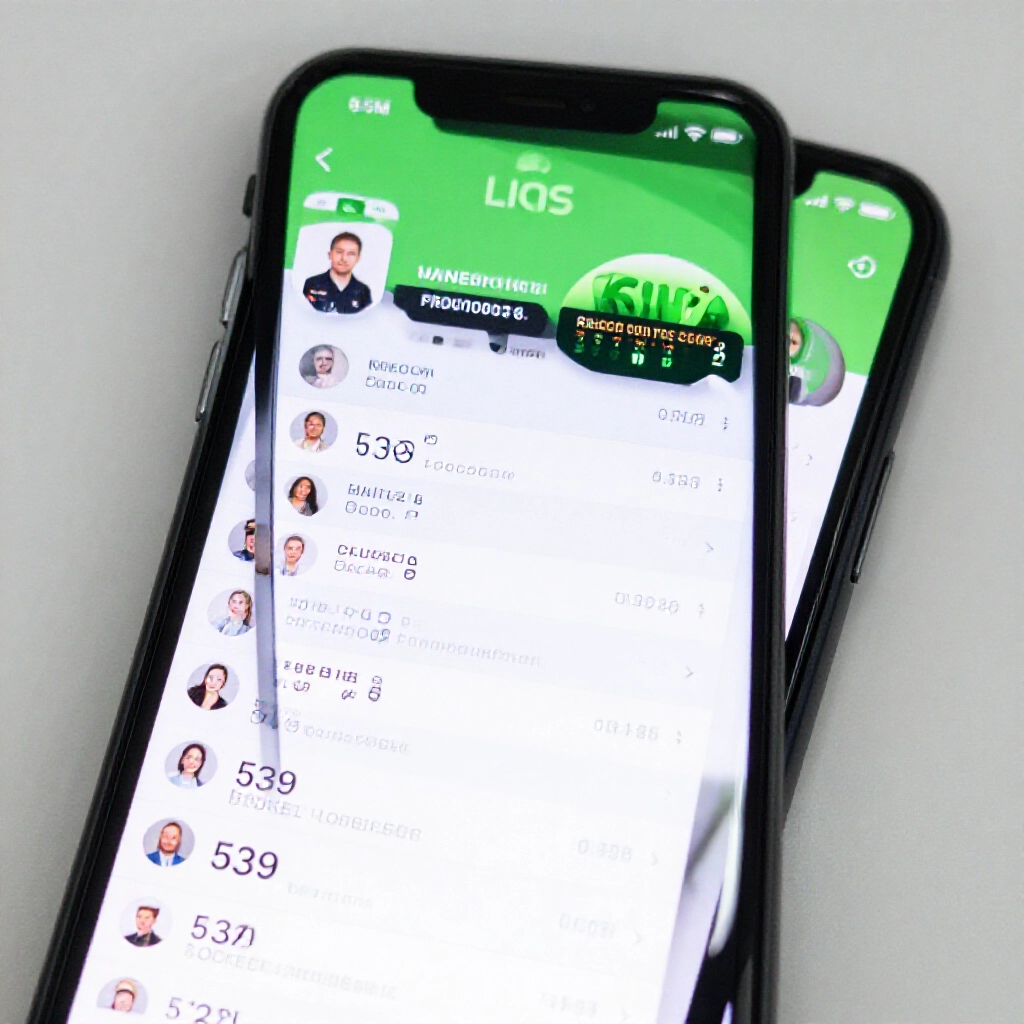 手機LINE群顯示下午5點最新539擋牌清單,投注App警告赔率下調