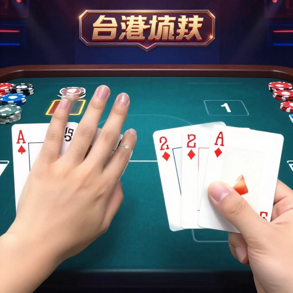 台灣大老二中A2345對比23456兩組順子並排顯示，數位標註排名與撲克桌燈光