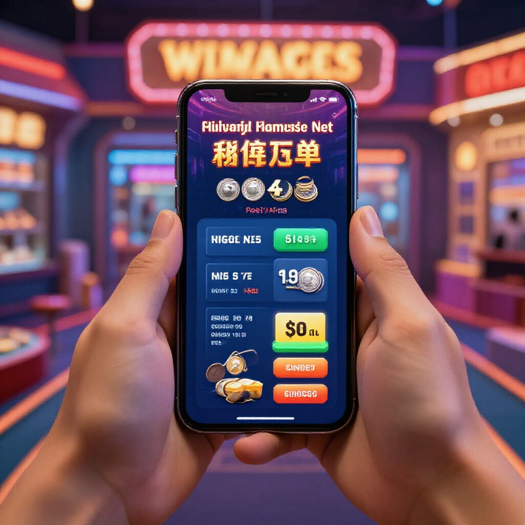 player comparing coin merchant offers on phone screen showing higher rates than official store with profit margin highlights in vibrant casino themed visuals