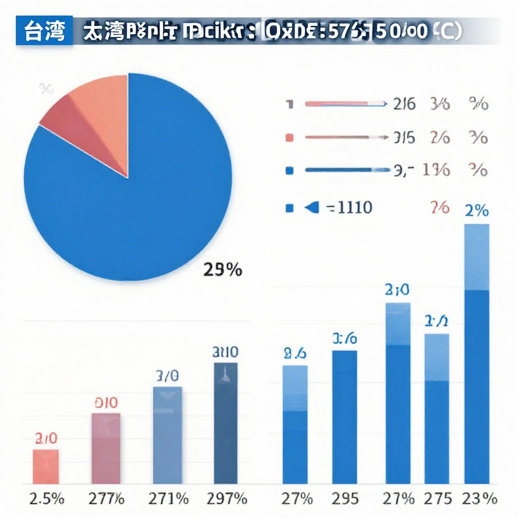 台灣彩券統計圖表顯示電腦選號佔70%餅圖，自選對比柱狀圖及57萬分之一機率公式，乾淨視覺化呈現