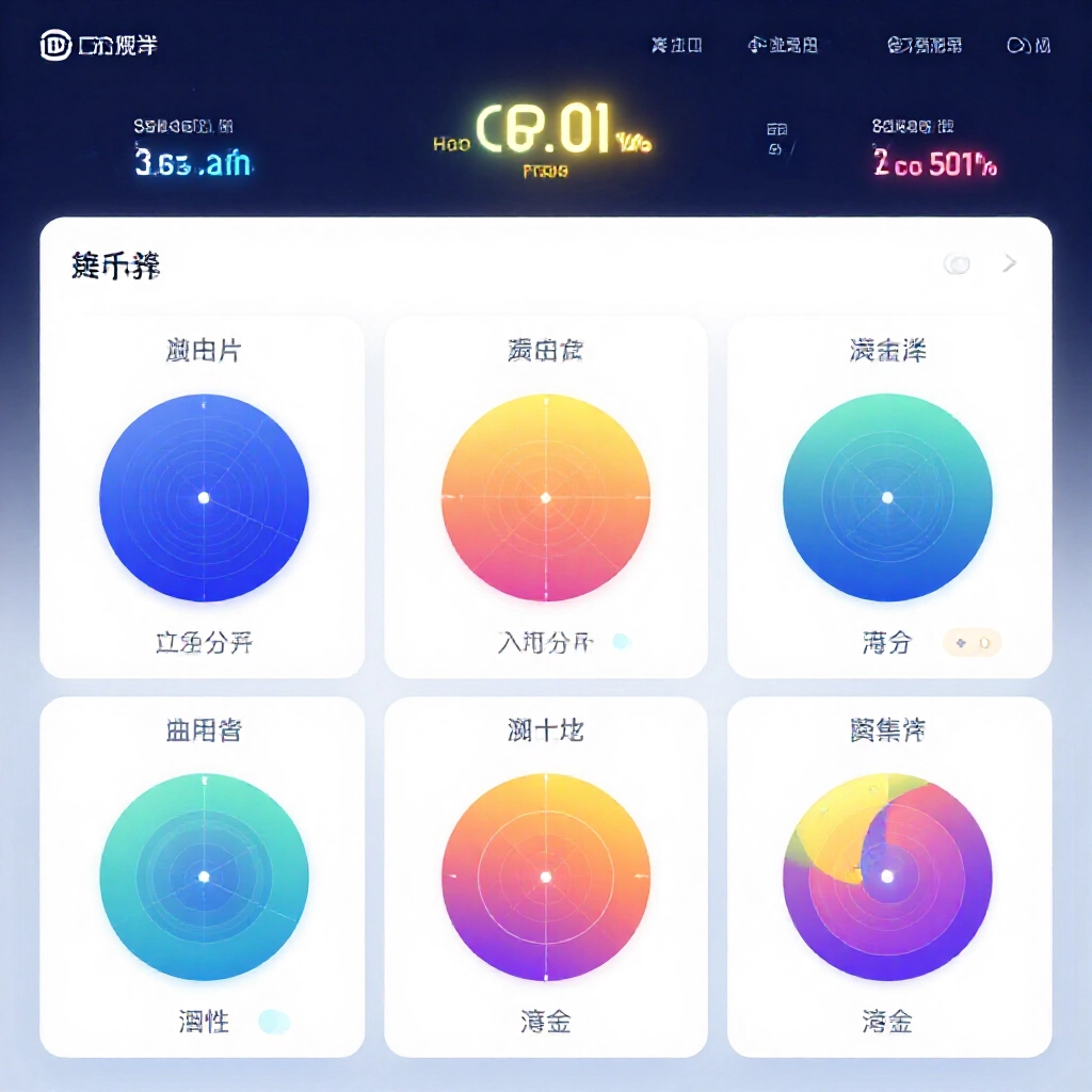 儀表板彩色雷達圖比較五大娛樂平台:星城、包你發、豪神、淘金與境外龍頭,顯示勝率與獎金亮點