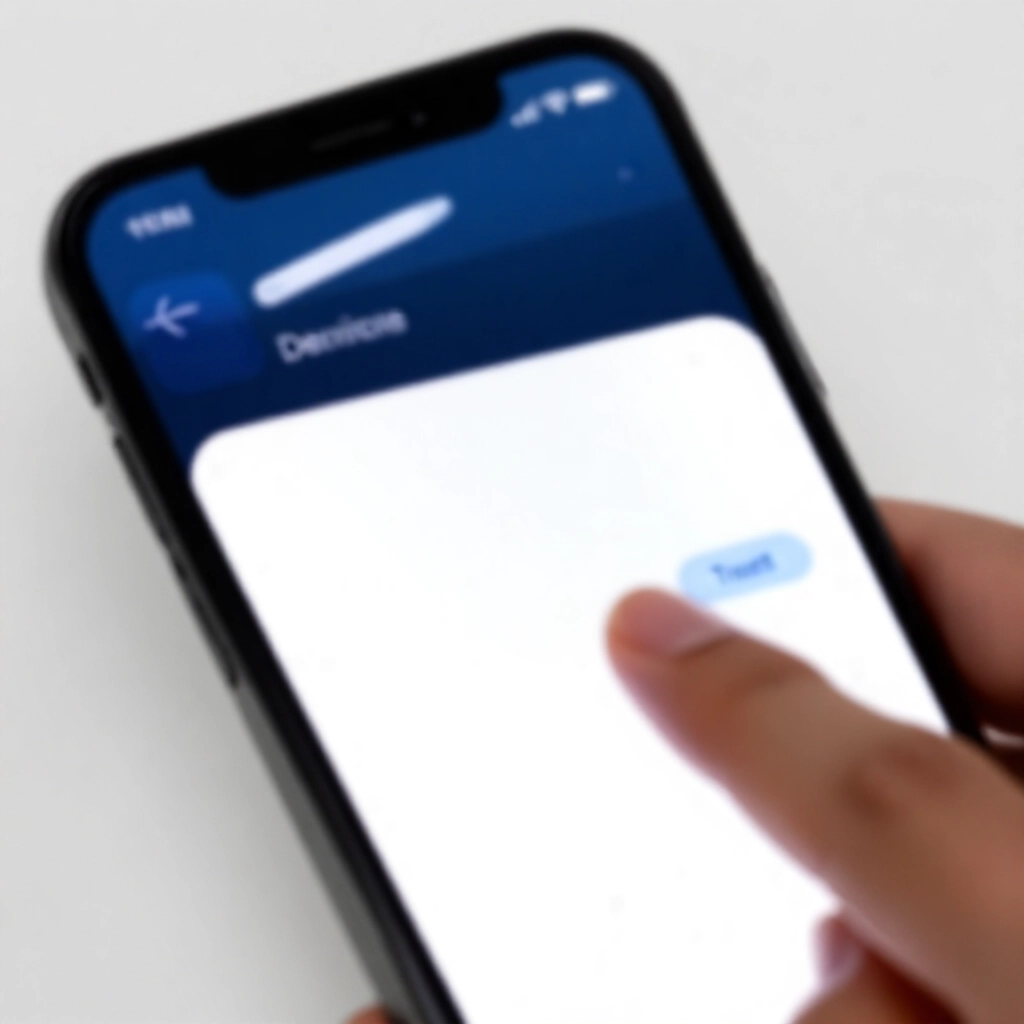 iPhone 螢幕近拍顯示設定 App 中的一般、描述檔與裝置管理,指尖點選企業開發者信任按鈕,乾淨 Apple 介面